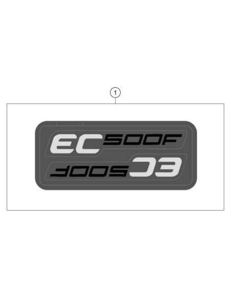 Displacement Sticker SET EC 500 F (KTM/HVA/GG)
