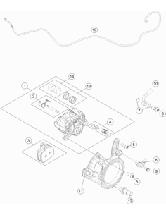 Brake Line Rear Brake Caliper (KTM/HVA/GG)