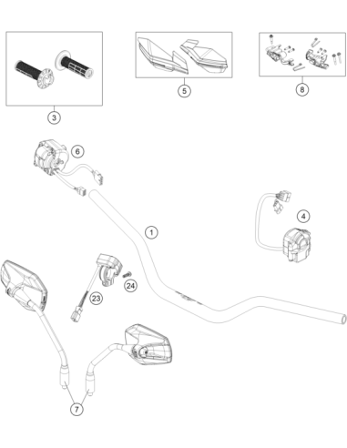 Mounting Kit, Handguard Support (KTM/HVA/GG)