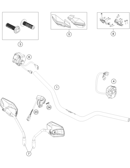Mounting Kit, Handguard Support (KTM/HVA/GG)
