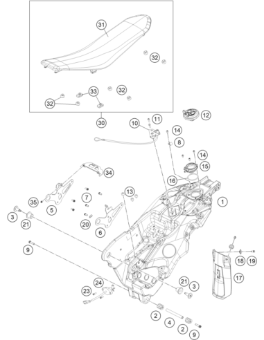 Seat Cover (KTM/HVA/GG)