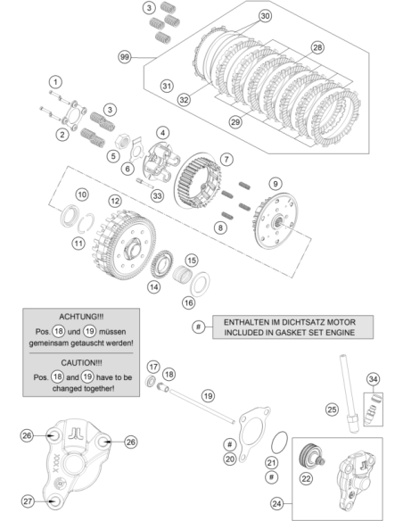 Repair KIT FOR Clutch Slave Cylinder (KTM/HVA/GG)
