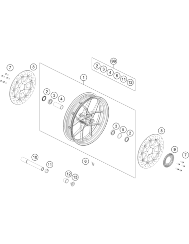 Front Brake Disc D=320x5 (KTM/HVA/GG)