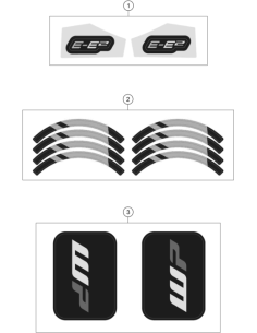 Fork Sticker Left + Right (KTM/HVA/GG)
