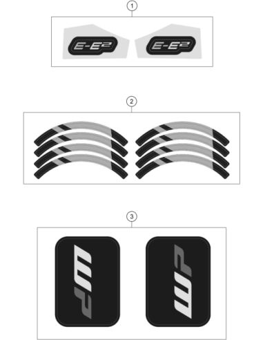 Fork Sticker Left + Right (KTM/HVA/GG)