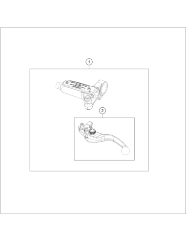 Hand Brake Lever Cmpl., Left (KTM/HVA/GG)