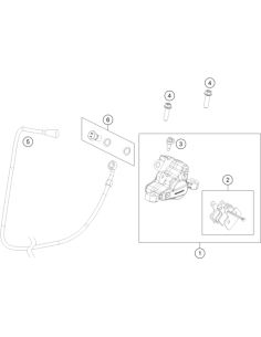 Brake Caliper Rear CPL (KTM/HVA/GG)