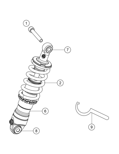 Spring Ohlins K=65n/mm (KTM/HVA/GG)