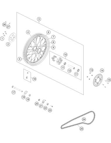Bushing Rear Wheel (KTM/HVA/GG)