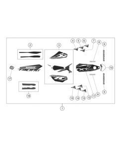 Label FOR Projectormask TXT Racing 2020 (KTM/HVA/GG)