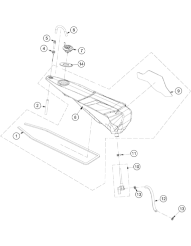 Gasket Fuel Tank (KTM/HVA/GG)