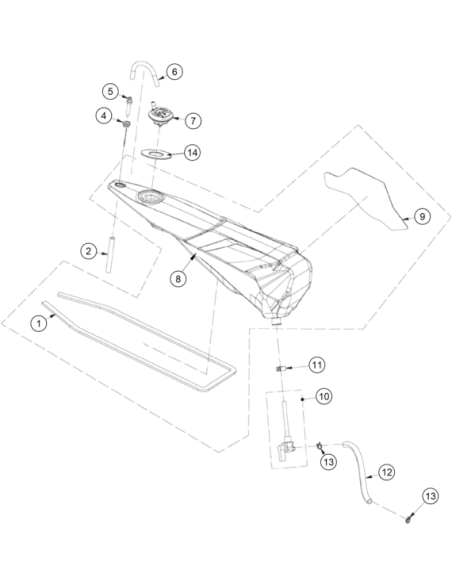 Gasket Fuel Tank (KTM/HVA/GG)