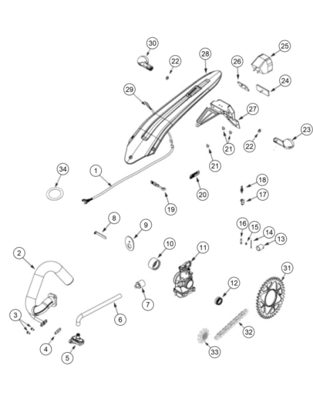 Gasket Fuel Tank (KTM/HVA/GG)