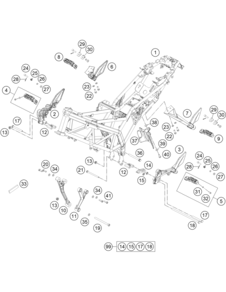 Isk-screw M8x25 (KTM/HVA/GG)