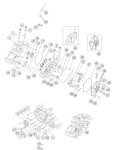 Crakcase KIT TXT Racing  125 2020 (KTM/HVA/GG)