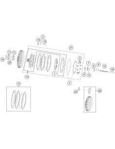 Screw Allen 5x20 OIL Cluth (KTM/HVA/GG)