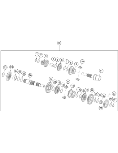 Bushing Countershaft (KTM/HVA/GG)