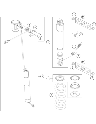 Ball Joint Bearing KIT TOP 12mm (KTM/HVA/GG)