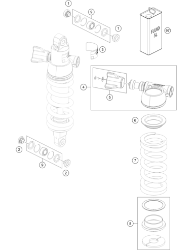 Ball Joint Bearing KIT TOP 12mm (KTM/HVA/GG)