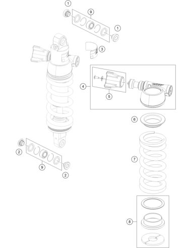Ball Joint Bearing KIT TOP 12mm (KTM/HVA/GG)