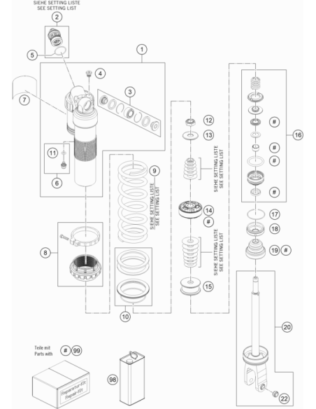 Repair KIT Bearings 07 (KTM/HVA/GG) St:70