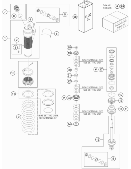 Ball Joint Bearing KIT 12mm (KTM/HVA/GG) St:70