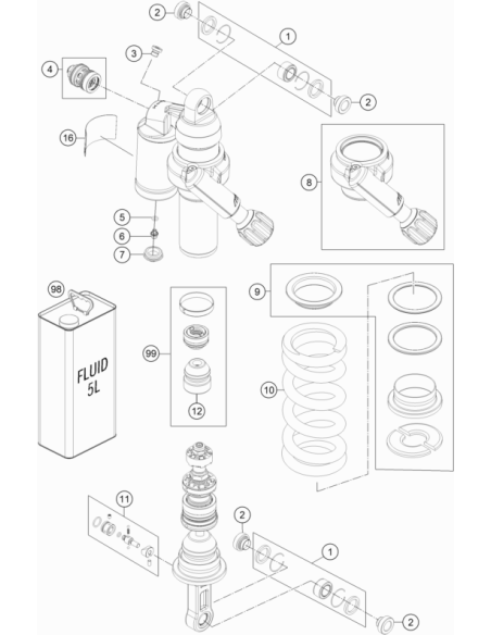Repair KIT Adv. R (KTM/HVA/GG) St:70