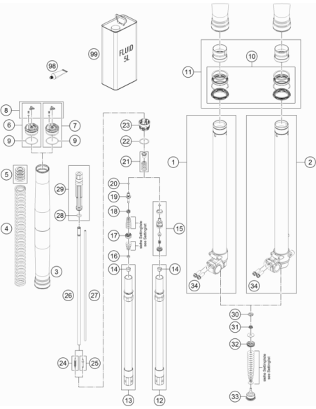 Kit De Casquillos De Fricción WP 43 mm (WP)