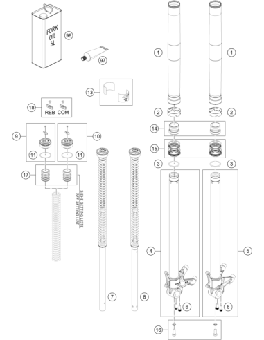 Adjuster KIT Fork (WP)