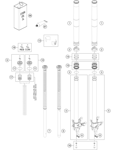 Adjuster KIT Fork (WP)