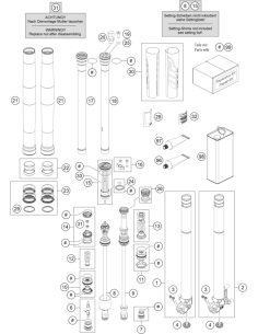 Adjuster KIT Screw CAP Compression (KTM/HVA/GG) 2