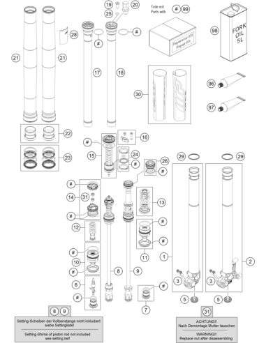 Gasket KIT AIR Fork (KTM/HVA/GG)