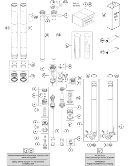 Gasket KIT AIR Fork (KTM/HVA/GG)