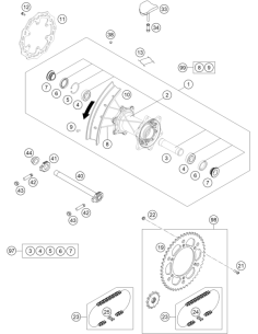 Drivetrain KIT MX 14z/49z (KTM/HVA/GG)
