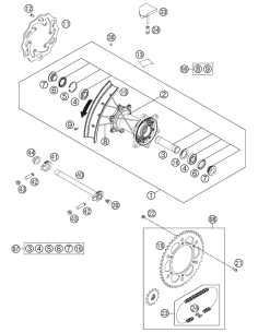 Drivetrain SET SX 13t/48t (KTM/HVA/GG)
