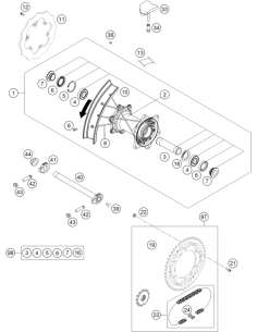 Drivetrain SET XC 14t/45t (KTM/HVA/GG)
