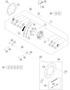 Drivetrain SET XC 14t/48t (KTM/HVA/GG)
