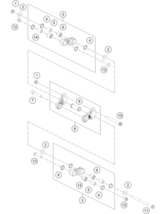 Tuerca 8 mm DIN 982 (KTM/HVA/GG)