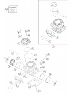 Kit completo de Cilindro y Pistón Original KTM EXC 300...