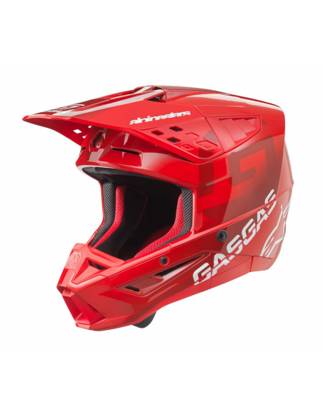 Casco Alpinestars Supertech S-M 5 Rojo/Negro GasGas Offroad Helmet ECE