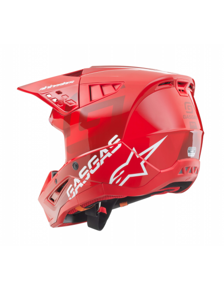 Casco Alpinestars Supertech S-M 5 Rojo/Negro GasGas Offroad Helmet ECE