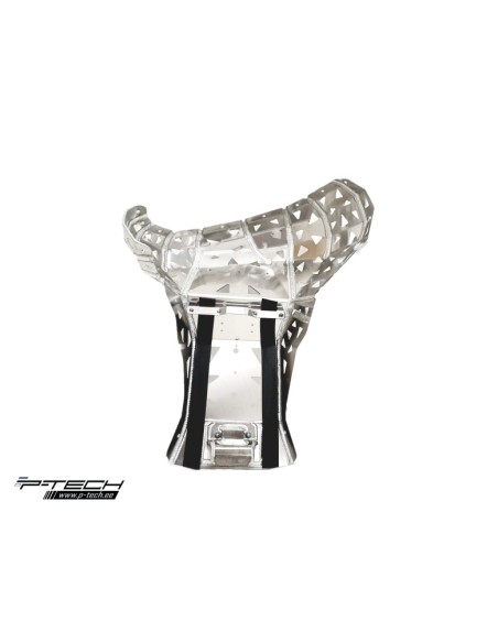 Cubrecarter/Protector Motor y Escape P-Tech Aluminio KTM SX 250 2023- + EXC 250/300 TPI 2024- + Husqvarna TE 250i/350i 2024- + G