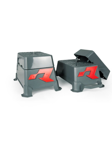 Pareja Bloques para Parrilla Salida RaceTech Doble Altura Gris