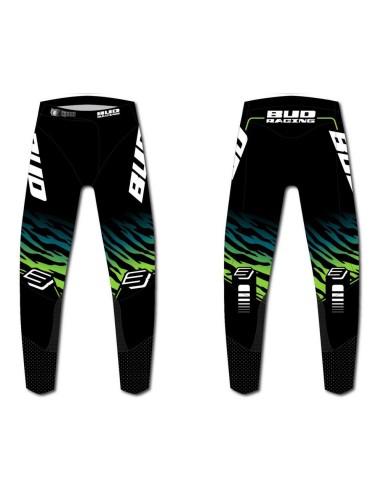 Pantalón Bud SX Zebra WSX Negro/Verde Edición...