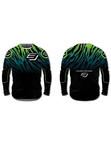 Camiseta Bud Zebra WSX Negro/Verde
