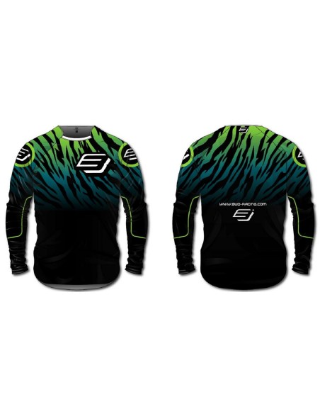 Camiseta Bud Zebra WSX Negro/Verde