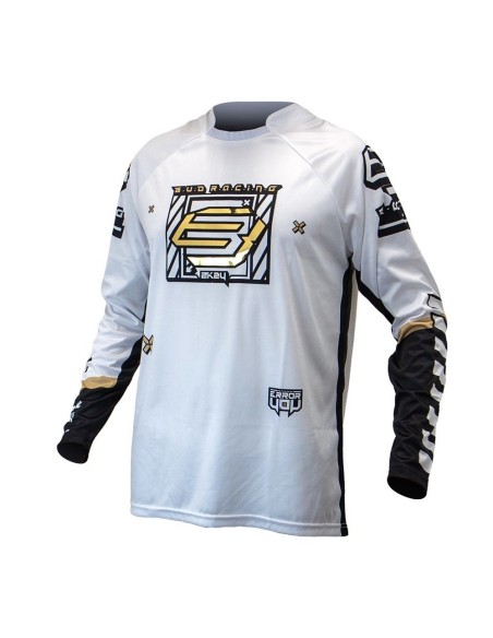 Camiseta Bud GP Error 404 Blanco/Negro Mate/Oro