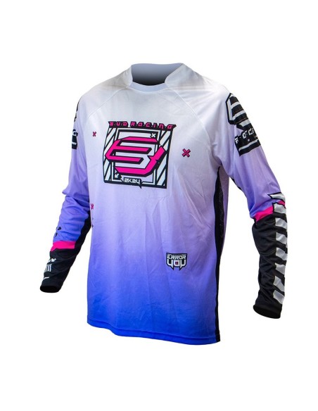 Camiseta Bud GP Error 404 Lavanda Rosa/Negro