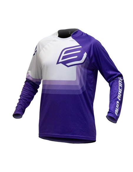 Camiseta Infantil Bud GP 95 Evo Purpura/Blanco
