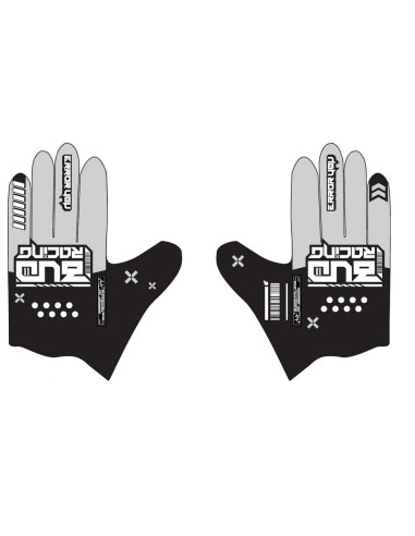 Guantes BUD SX Lite Error Gris/Negro